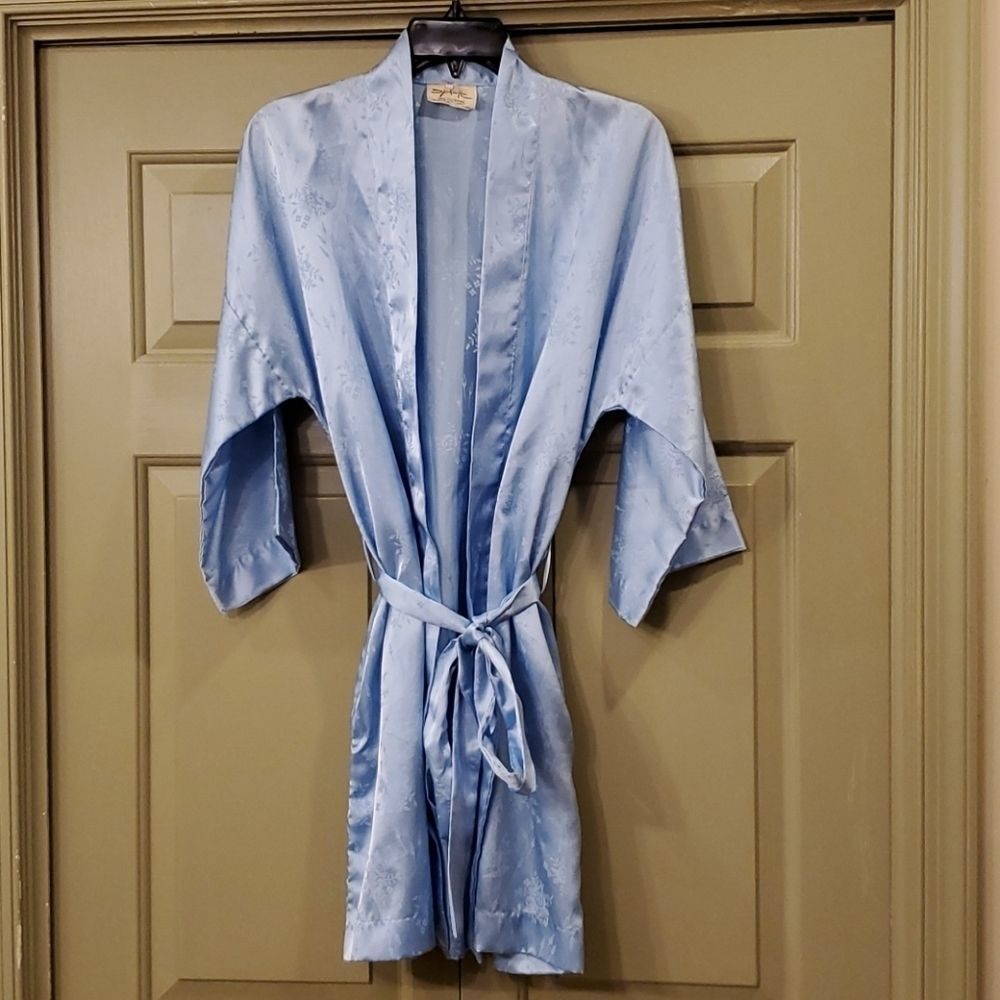 Elegant Blue Women's Robe